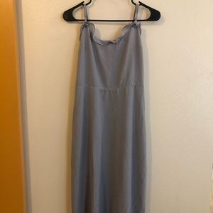 Aritzia Wilfred Midi Blue Dress